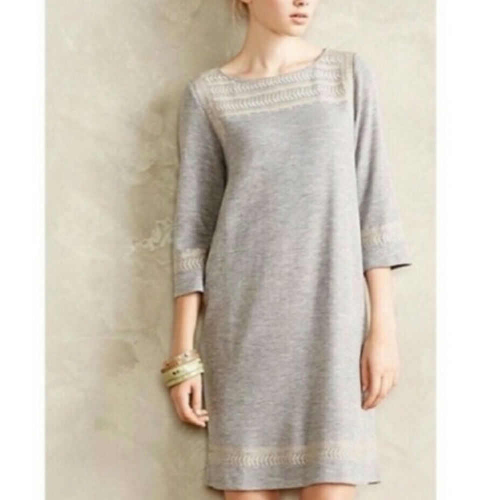 Anthropologie dress. Gray size small